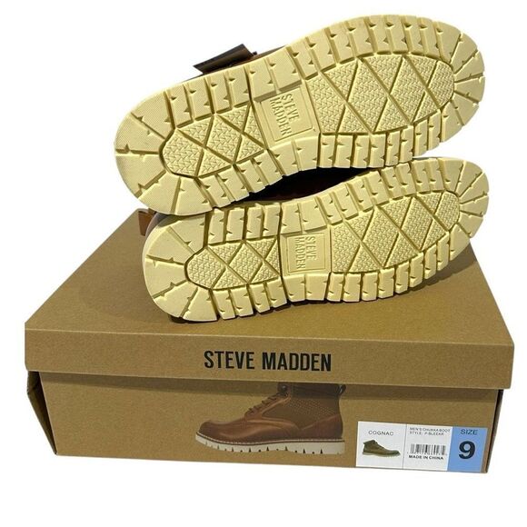 Steve Madden Men's Bleeker Boot Color Cognac Size 9 - Picture 14 of 15